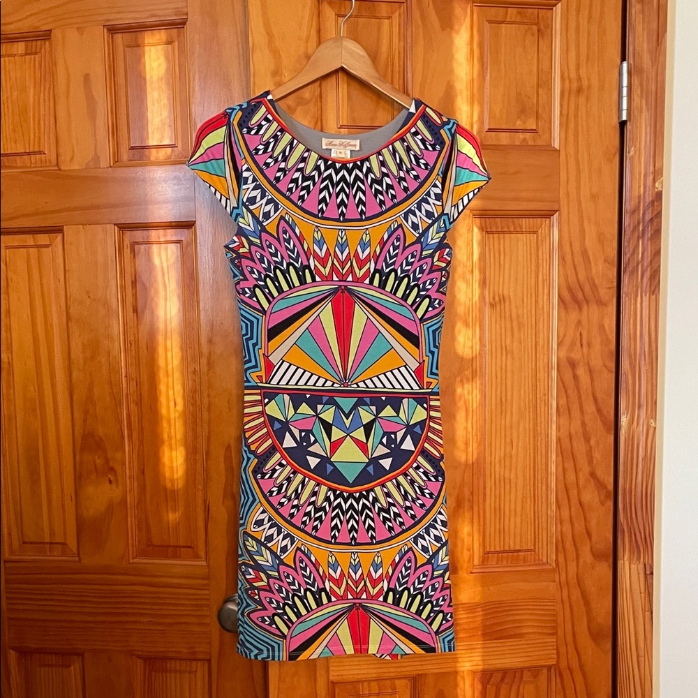 Mara Hoffman Multicolor Geometric Mini Dress